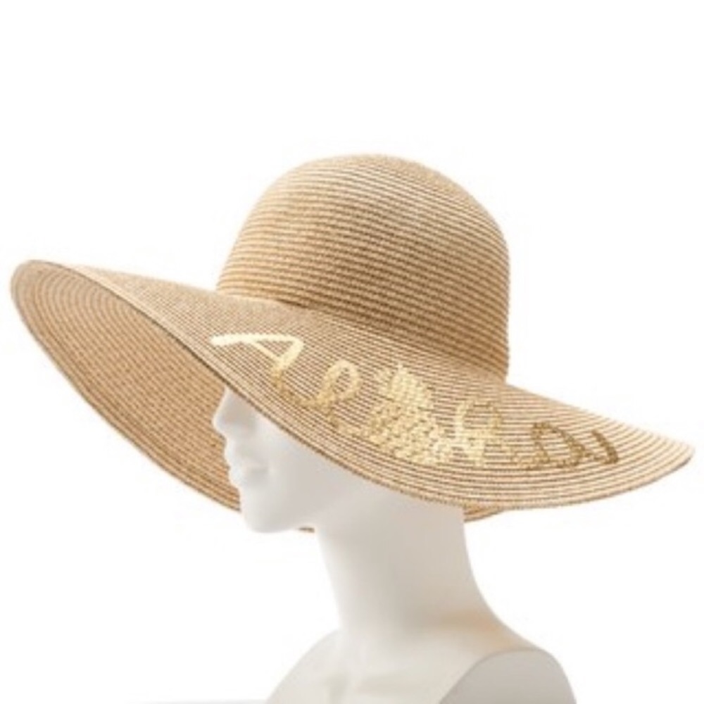 Wide brim beach hat!
